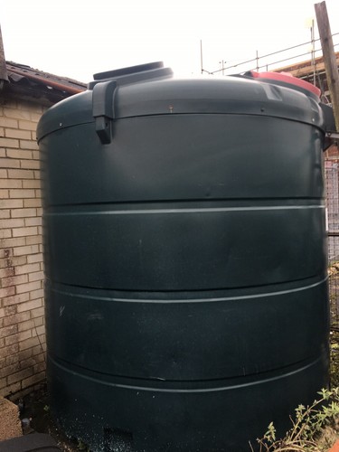 Bunded oil tank used - bunded,