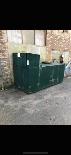 Oil tank green used - oil,