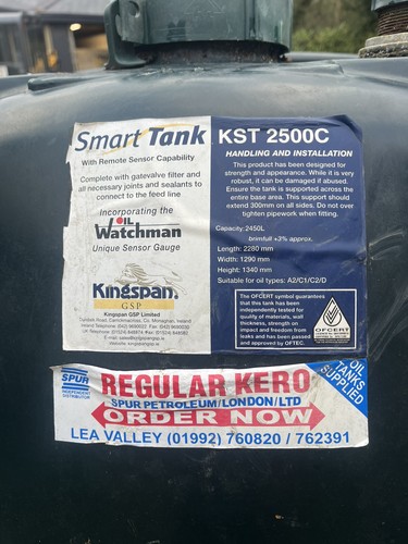Oil tank 2500ltrs - tank,